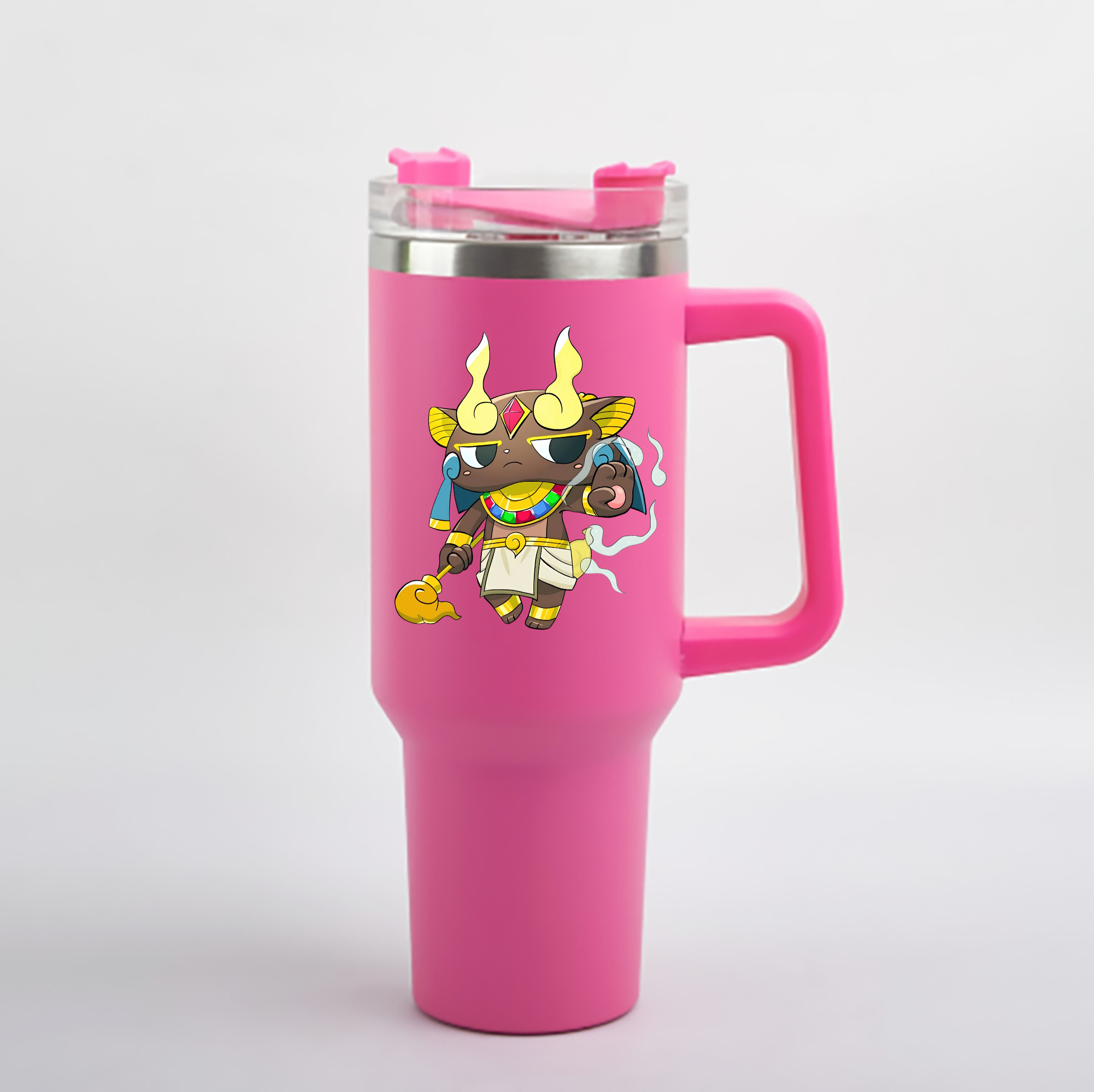 （画像用） 妖怪ウォッチ Yo-kai Watch 1200mL車用タンブラー - クリスタルステッカー（プラスチックストロー付き）